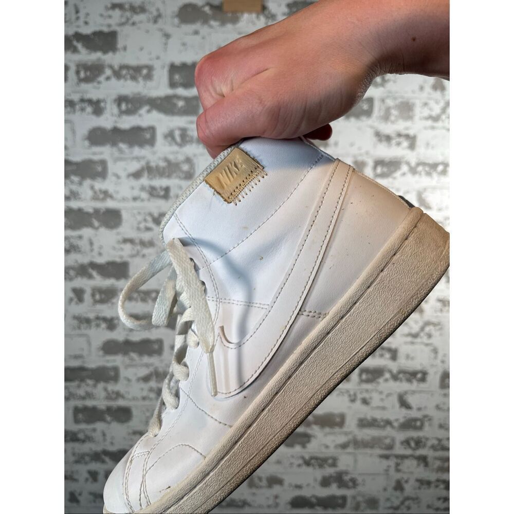 Nike | women white leather high top shoes - Picture 2 of 10